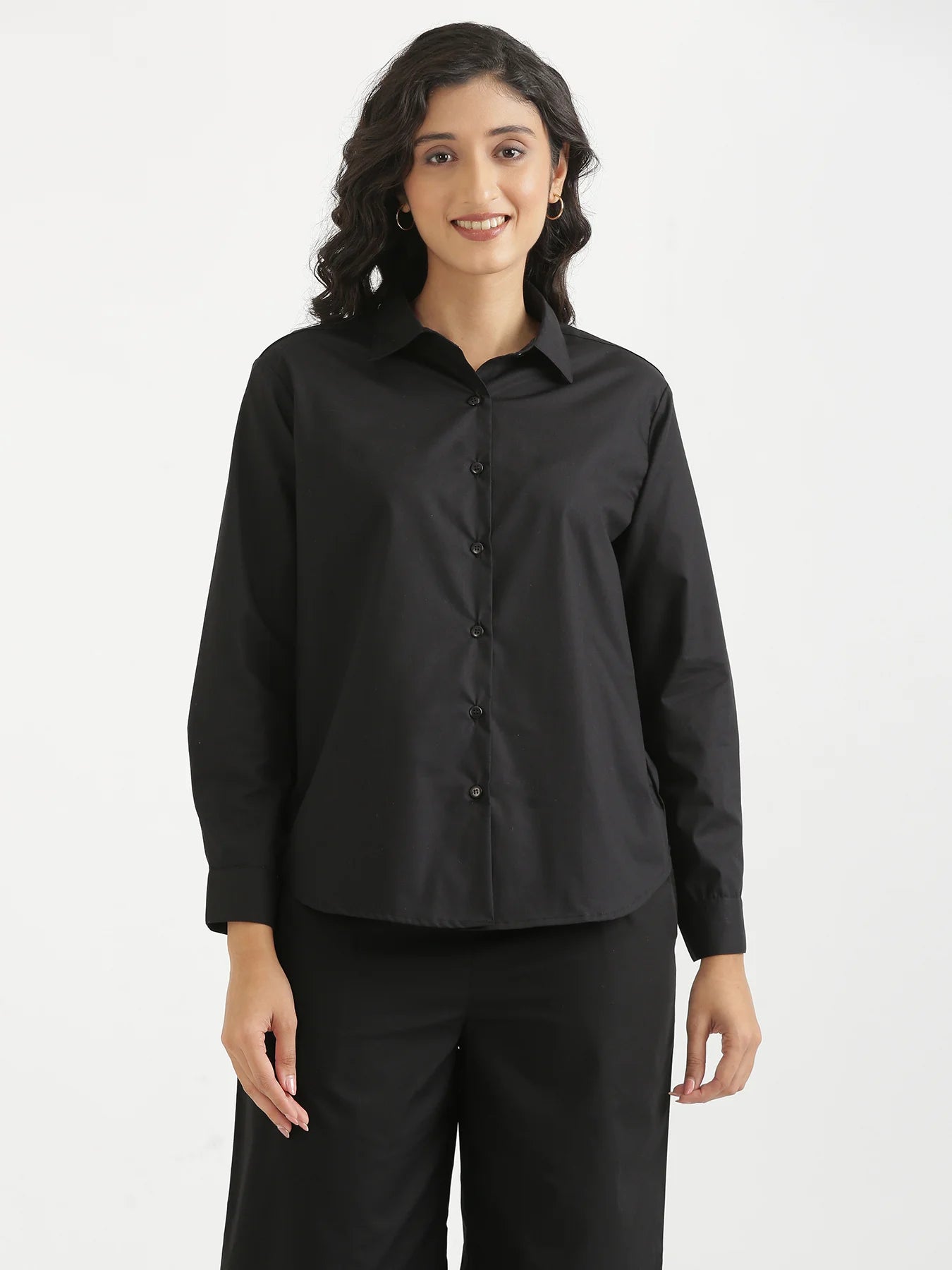 Women Black Better Cotton Everyday Shirt