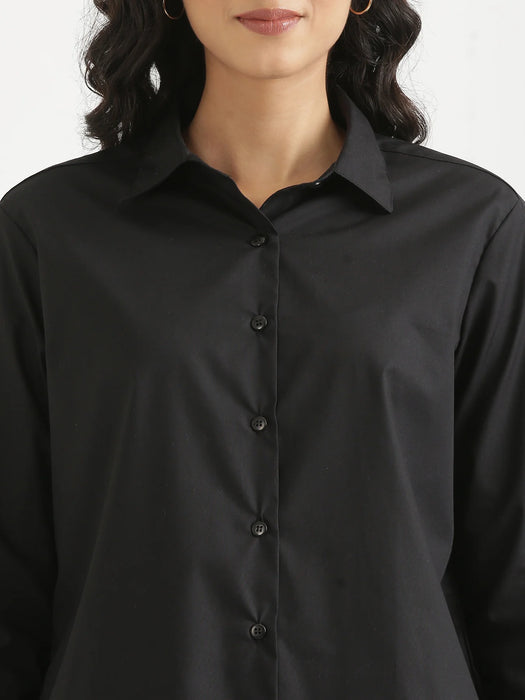 Women Black Better Cotton Everyday Shirt