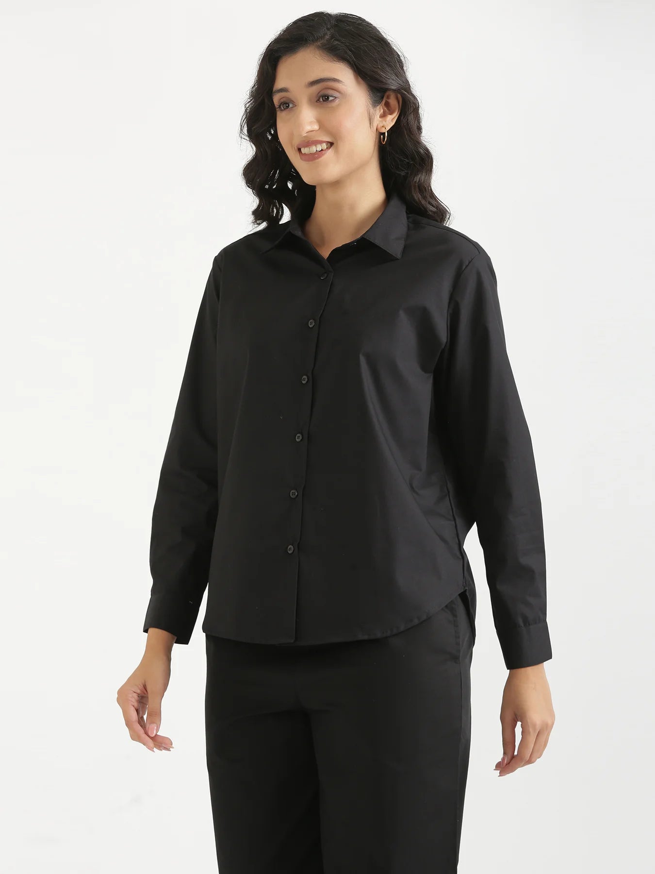 Women Black Better Cotton Everyday Shirt