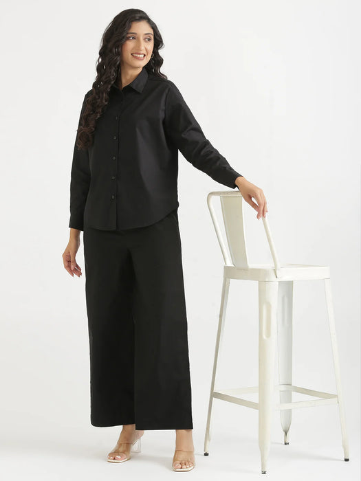 Women Black Better Cotton Everyday Shirt
