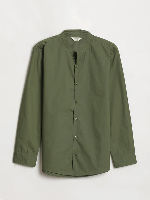 Women Forest Green Better Cotton Everyday Shirt
