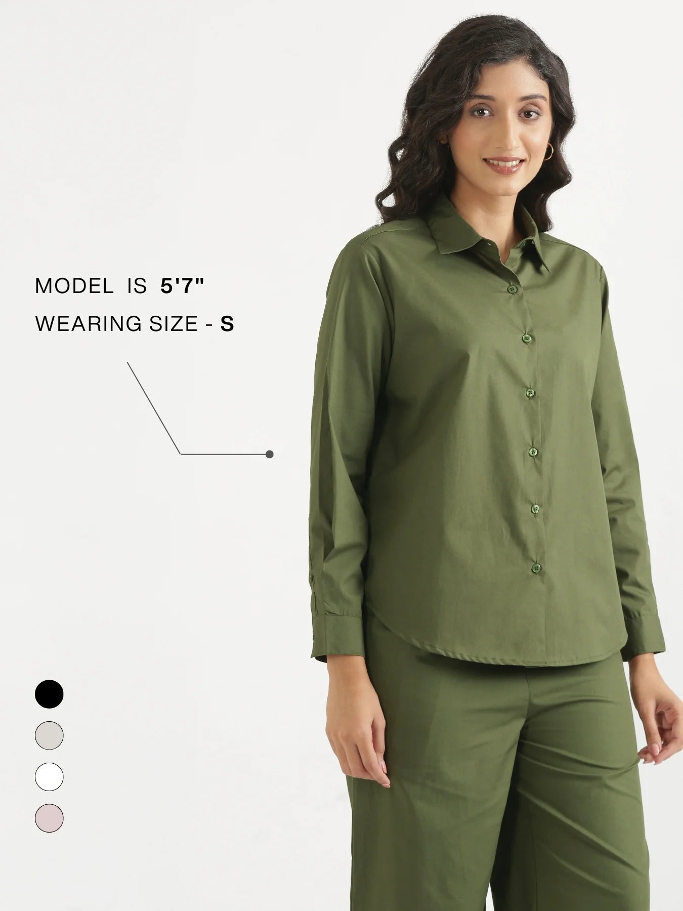 Women Forest Green Better Cotton Everyday Shirt