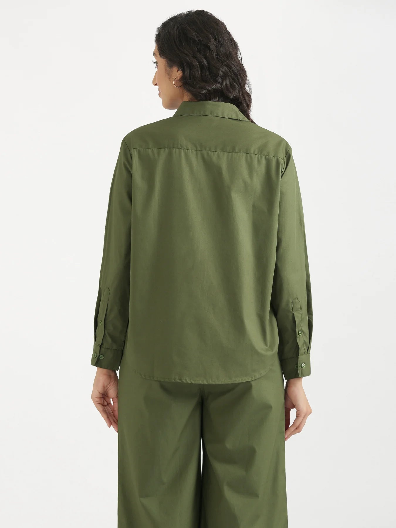Women Forest Green Better Cotton Everyday Shirt