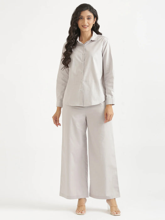 Women Grey Better Cotton Everyday Shirt