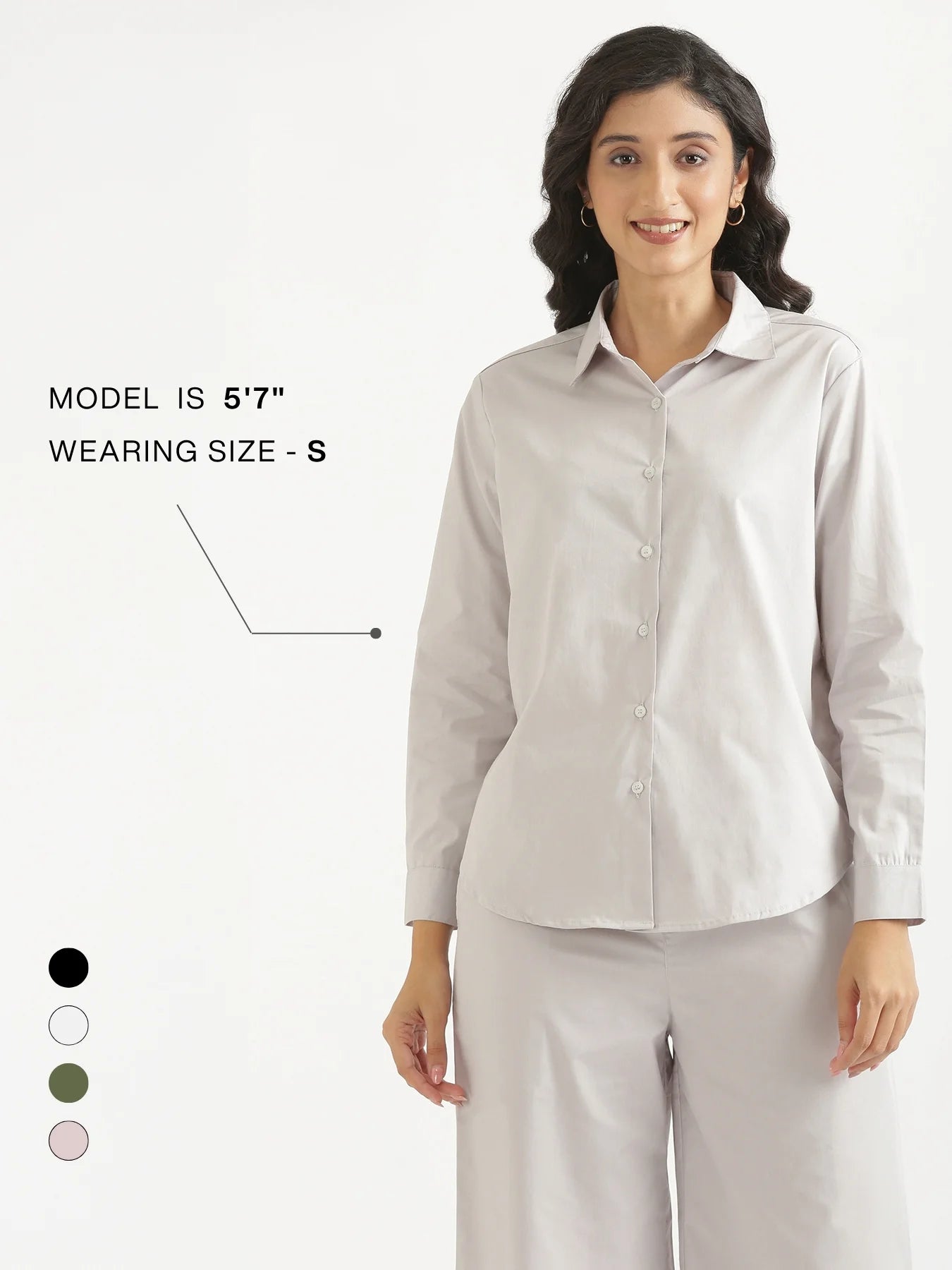 Women Grey Better Cotton Everyday Shirt