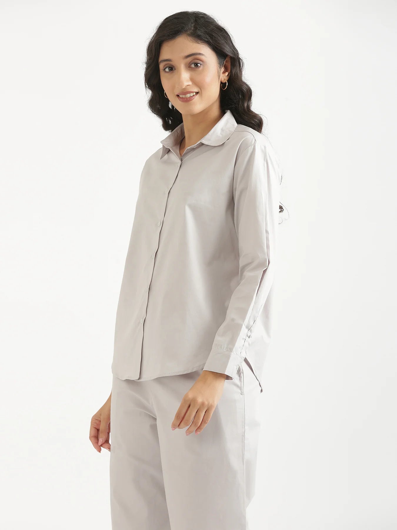 Women Grey Better Cotton Everyday Shirt