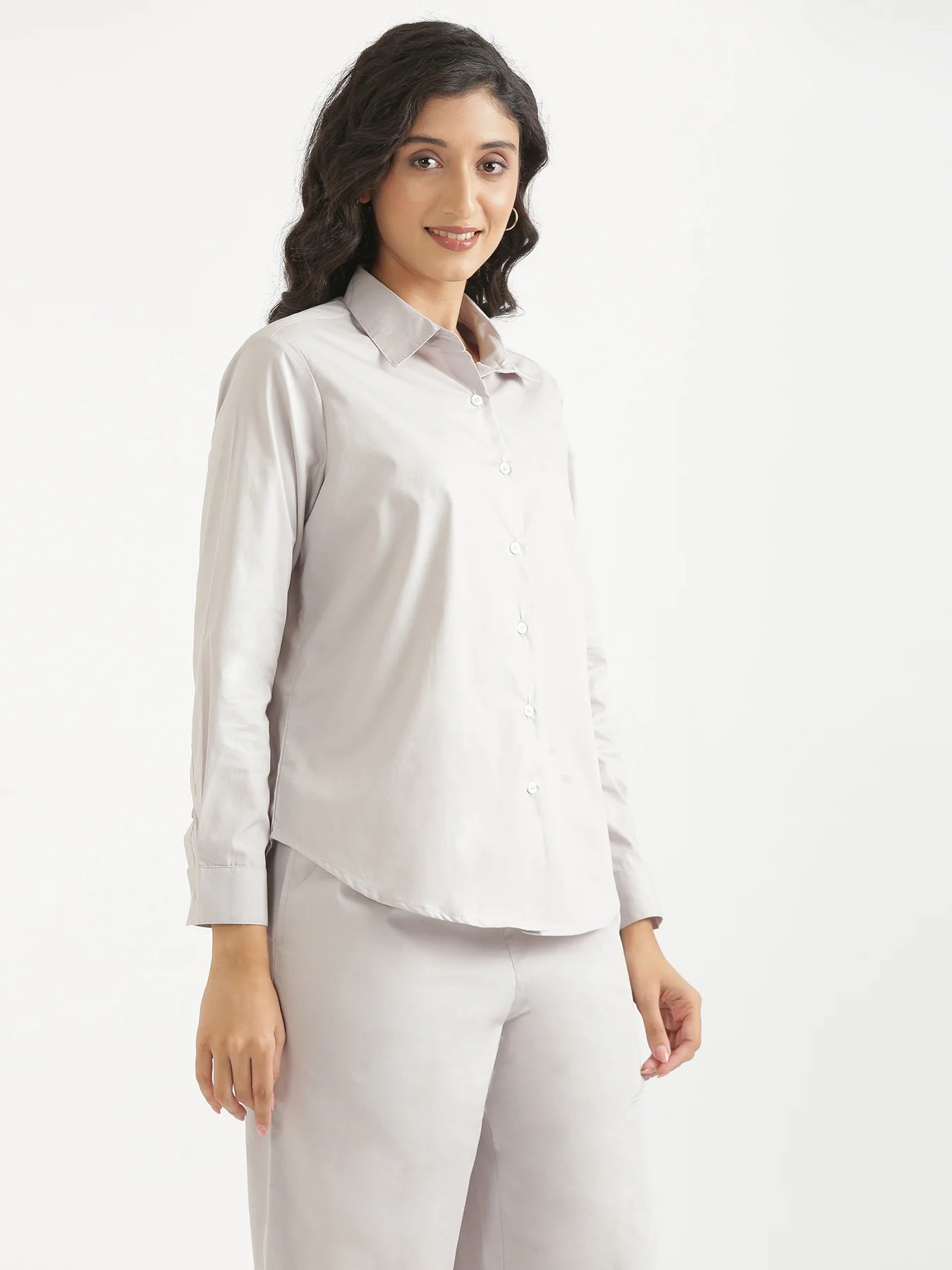 Women Grey Better Cotton Everyday Shirt