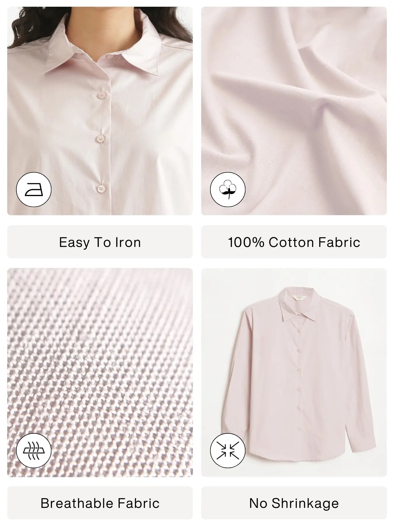 Women Mauve Pink Better Cotton Everyday Shirt
