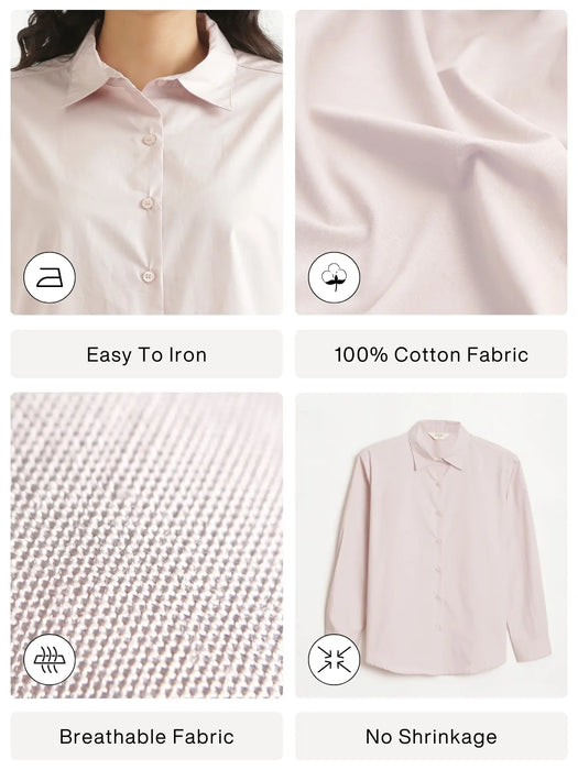 Women Mauve Pink Better Cotton Everyday Shirt