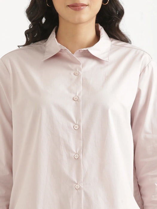 Women Mauve Pink Better Cotton Everyday Shirt