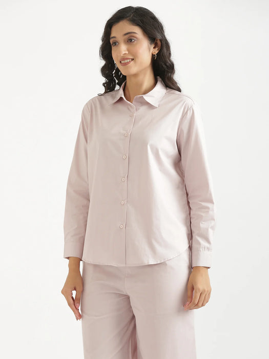 Women Mauve Pink Better Cotton Everyday Shirt