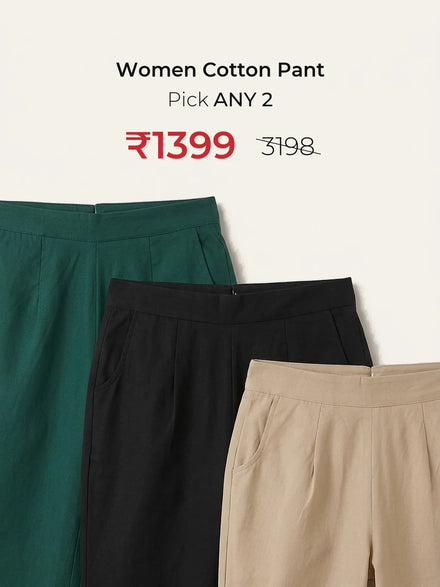 Pick Any 2 banner - Pick Any 2 Women Cotton Pant