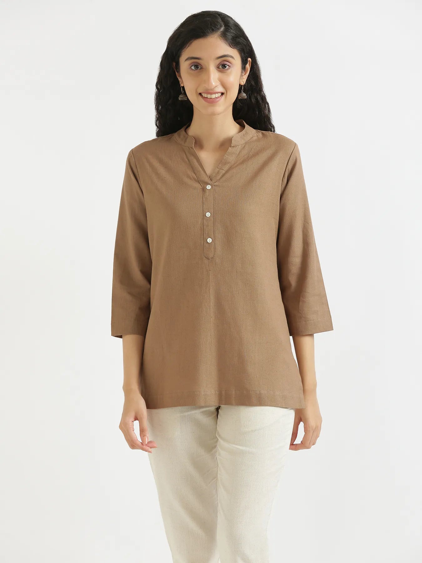 Pick Any 4 Women Airy Linen Short Kurta