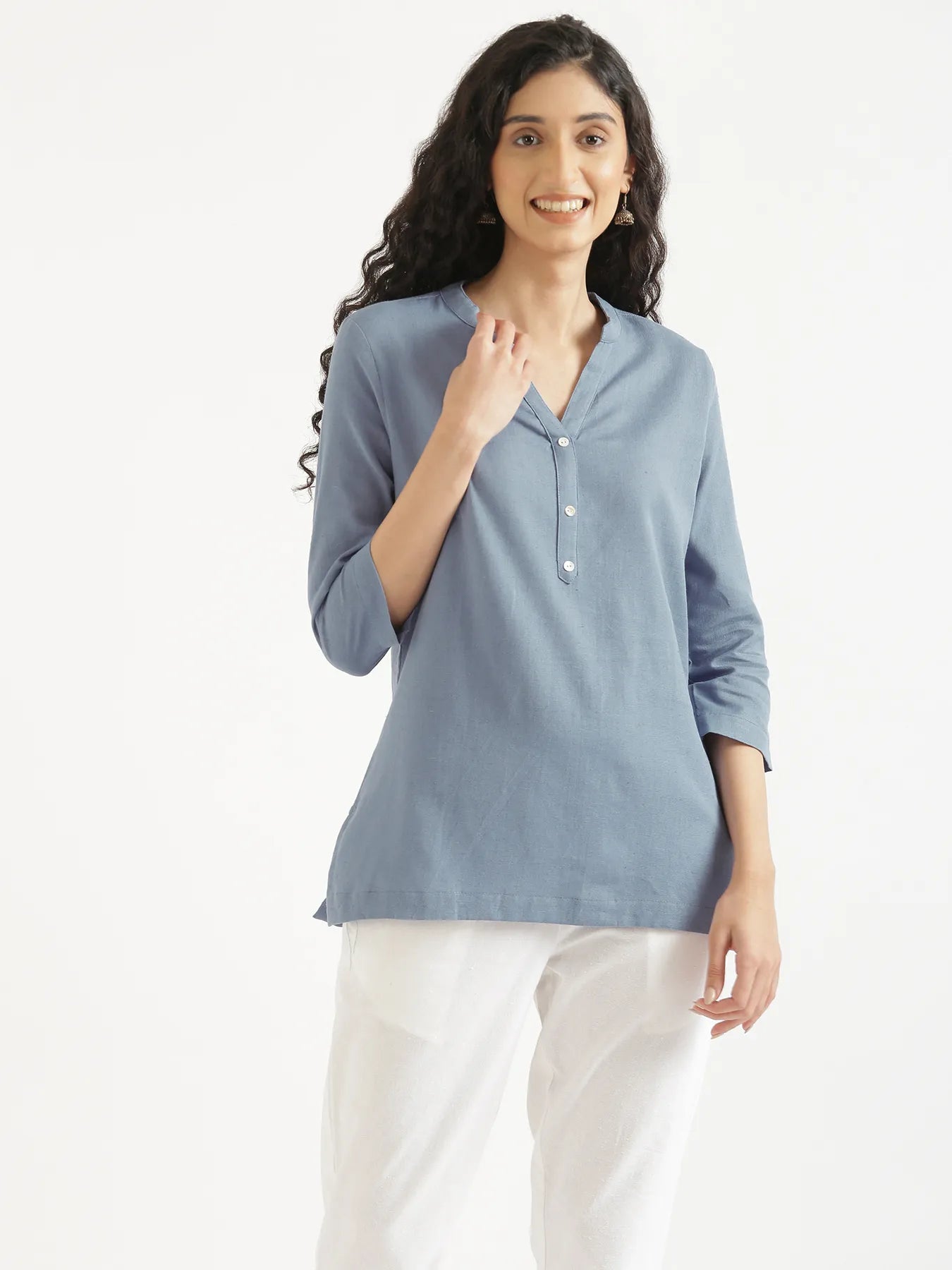 Pick Any 4 Women Airy Linen Short Kurta