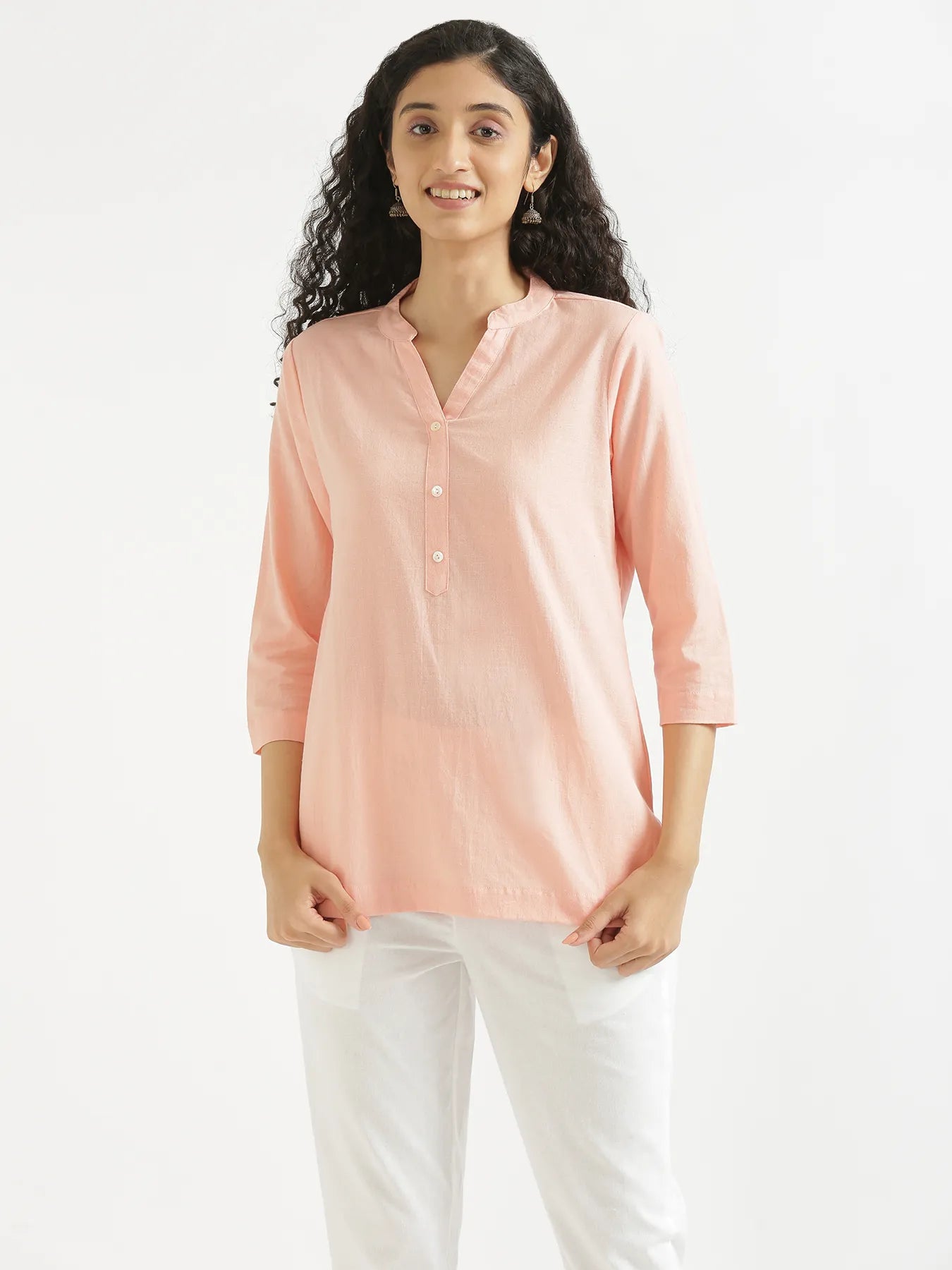 Pick Any 4 Women Airy Linen Short Kurta