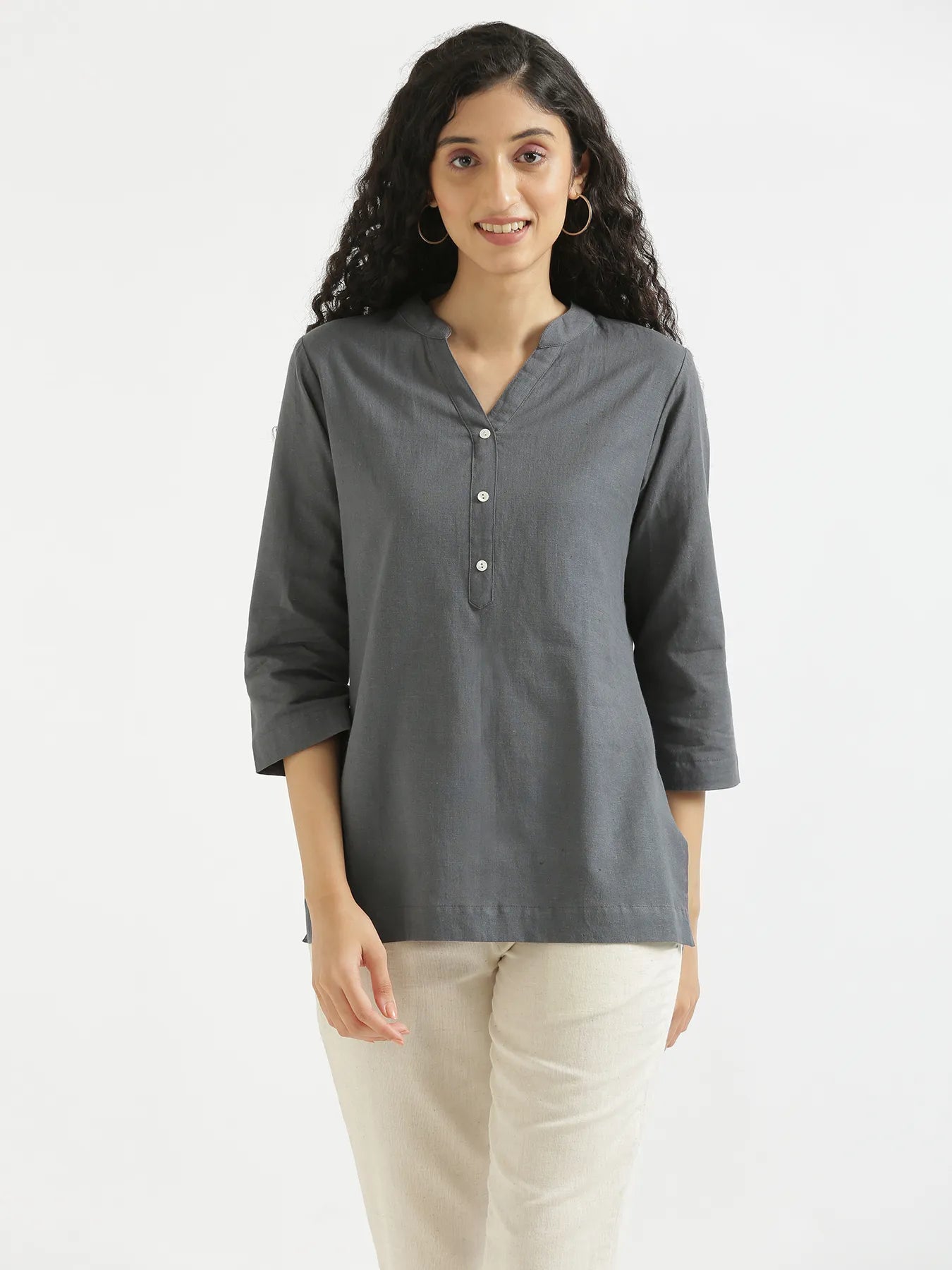 Pick Any 4 Women Airy Linen Short Kurta