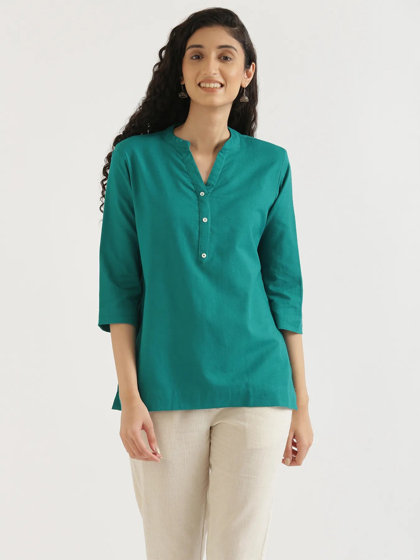 Pick Any 4 Women Airy Linen Short Kurta