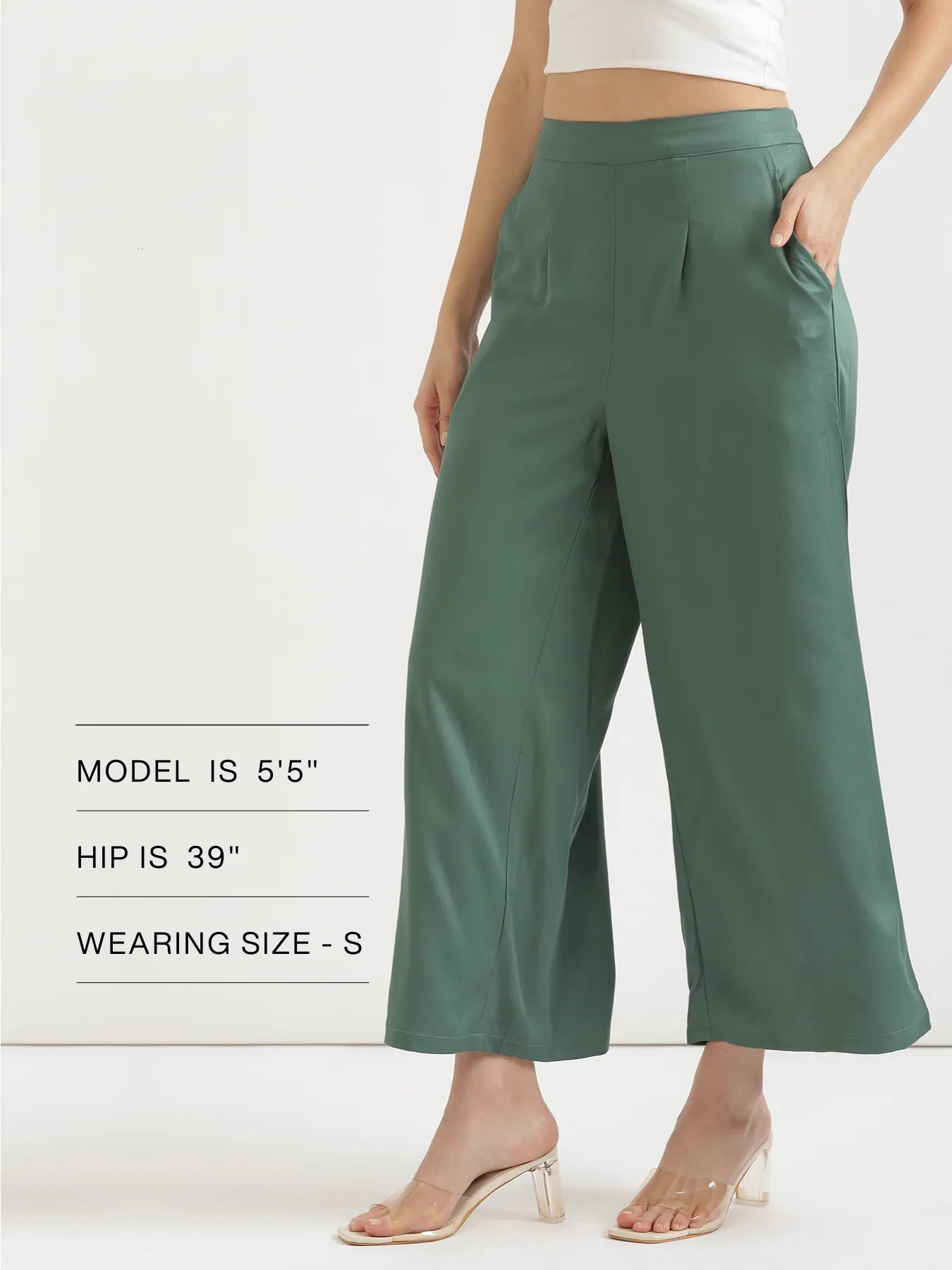 Women Jade Viscose Palazzo Pant