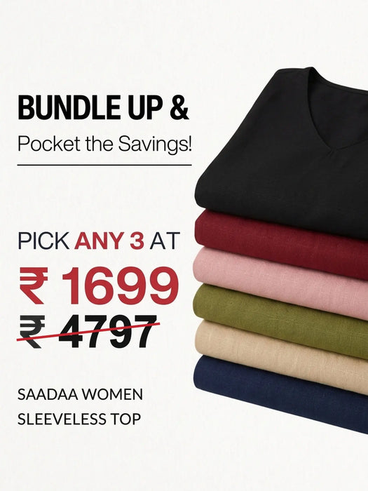 Pick Any 3 banner - Pick Any 3 Women Sleeveless Top