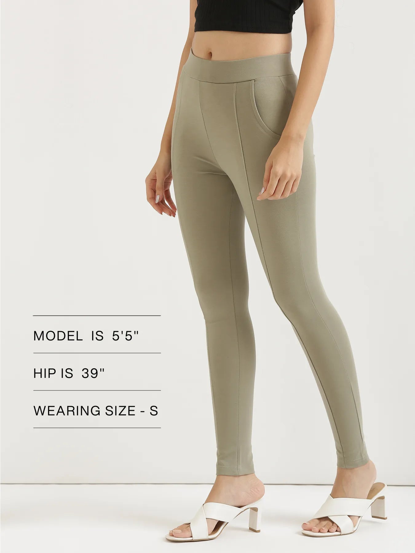 Women Mint Green 4-Way Stretchable Pants
