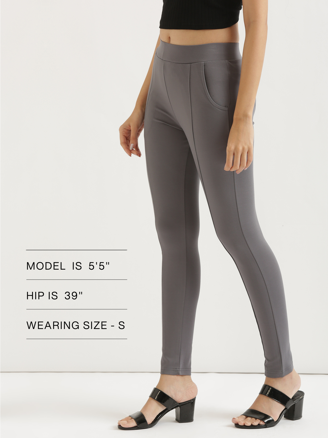 Cement Grey 4-Way Stretchable Pants