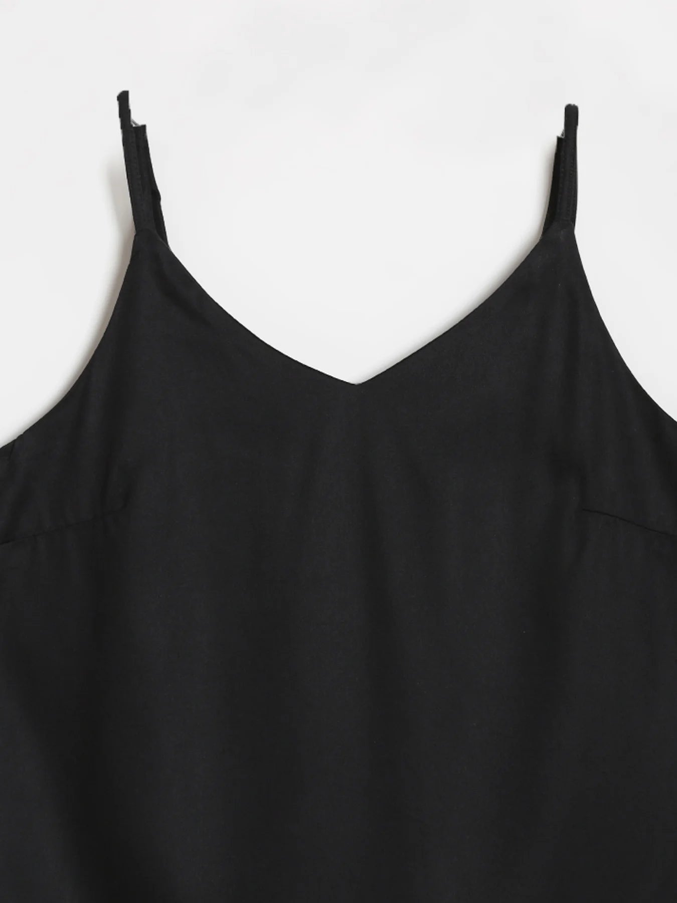 Women Black Flowy Camisole Top