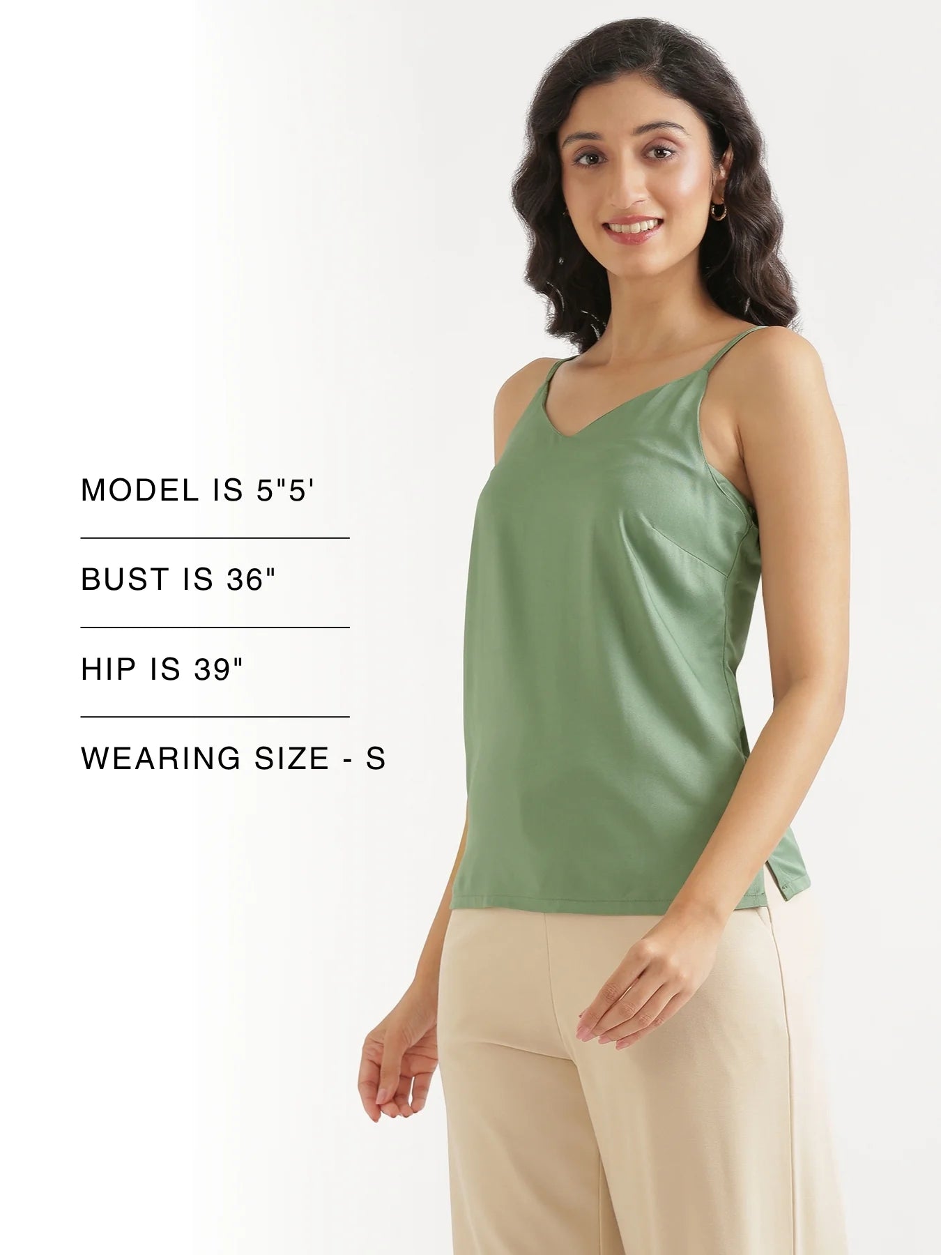 Women Jade Flowy Camisole Top