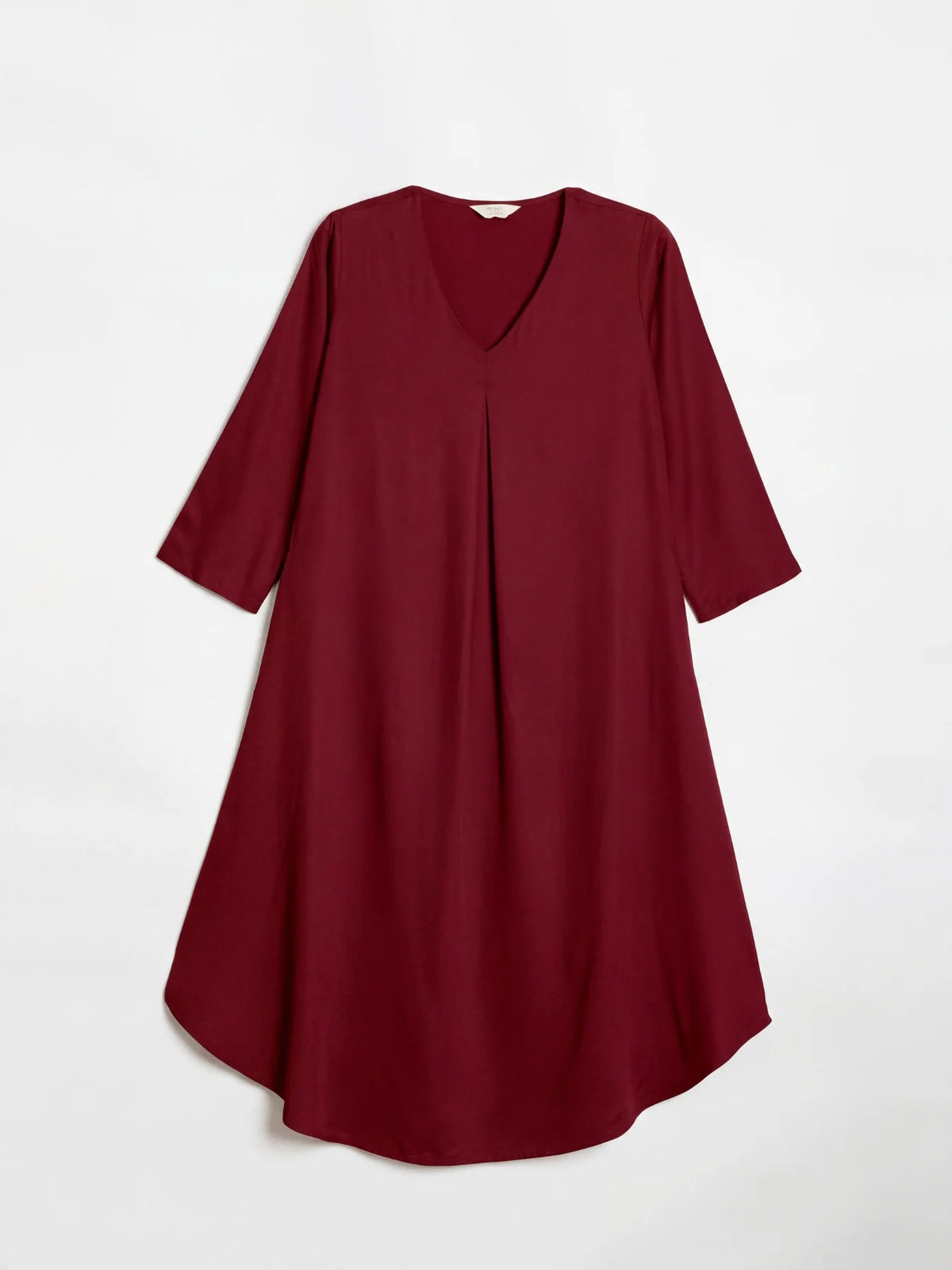 Women Maroon Flowy Pleated Kurta