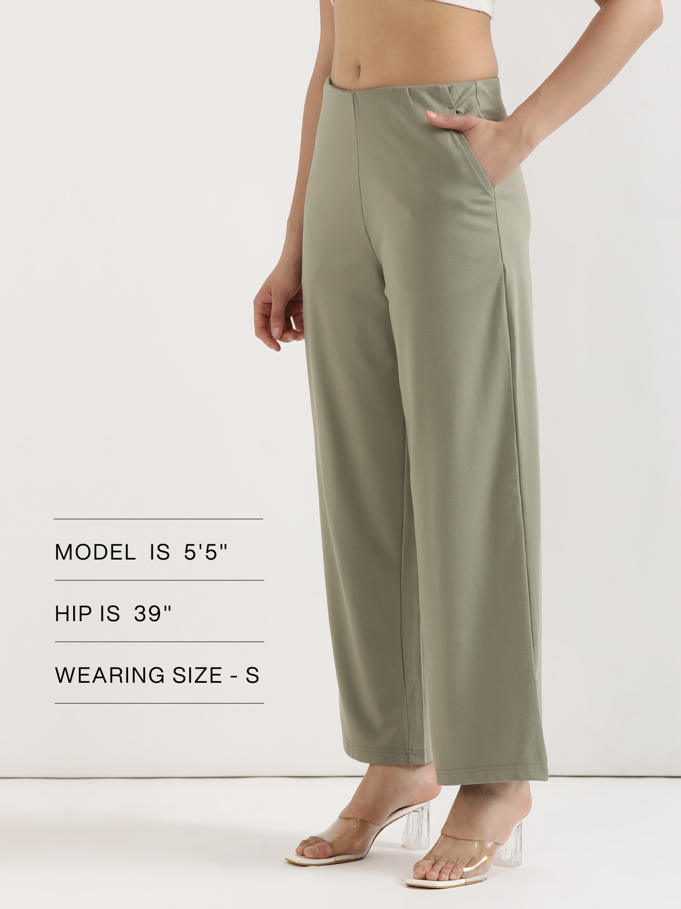 Mint Green Wide Leg Pants