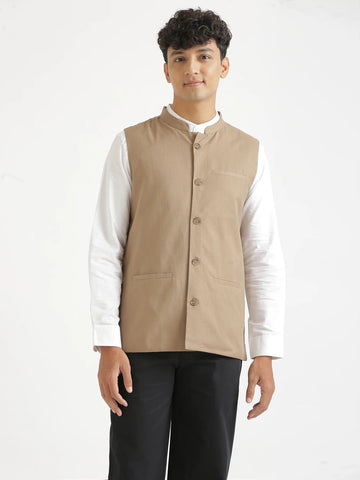 Airy Linen Nehru Jacket