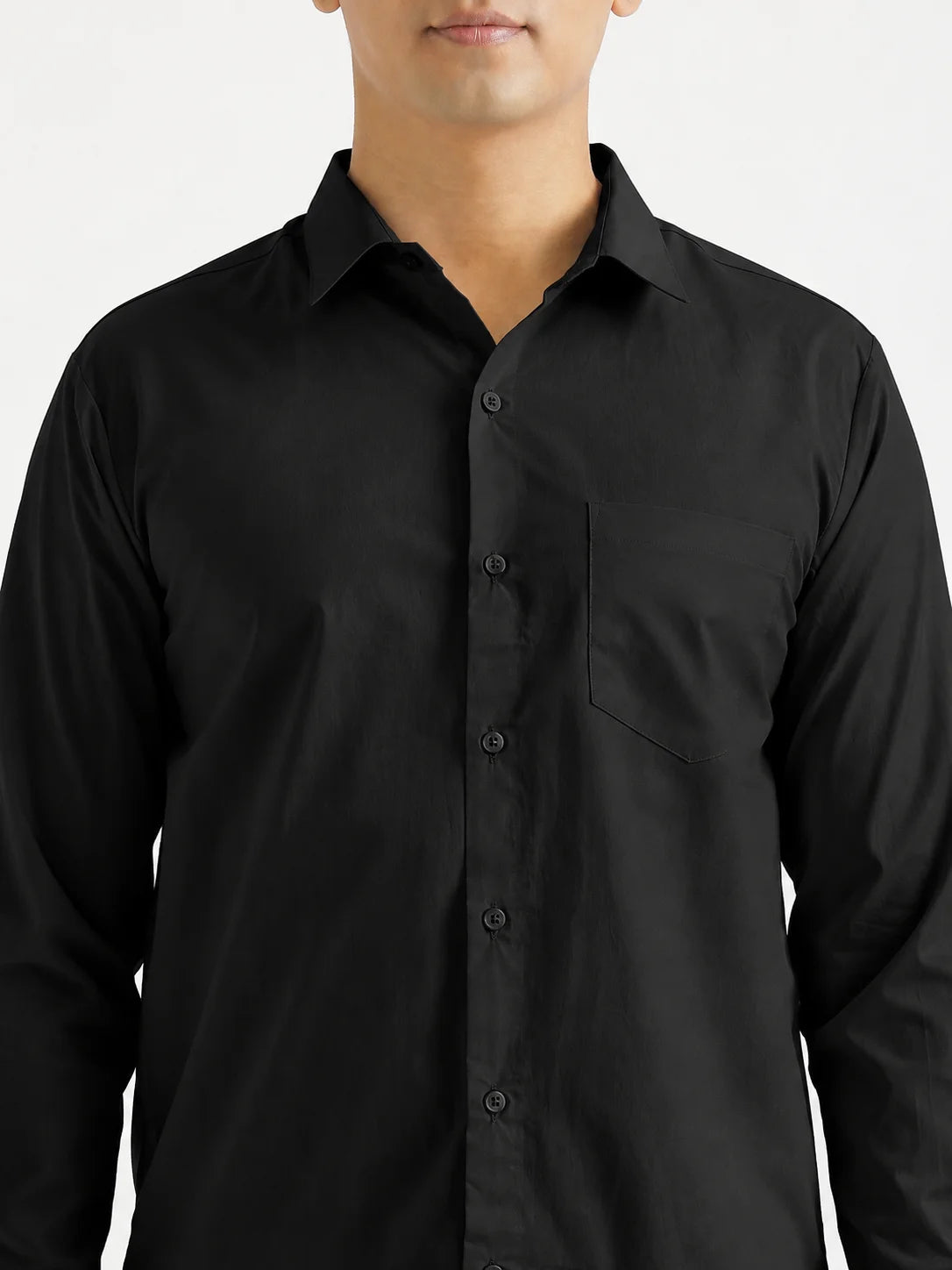 Men Black Better Cotton Everyday Shirt