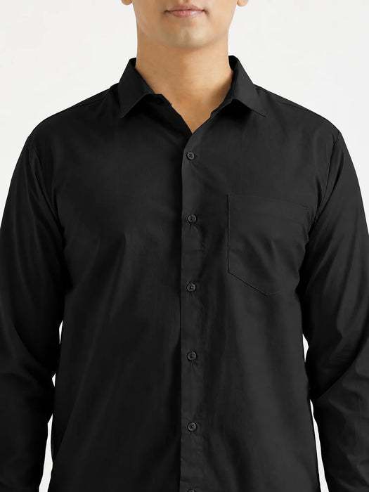 Men Black Better Cotton Everyday Shirt