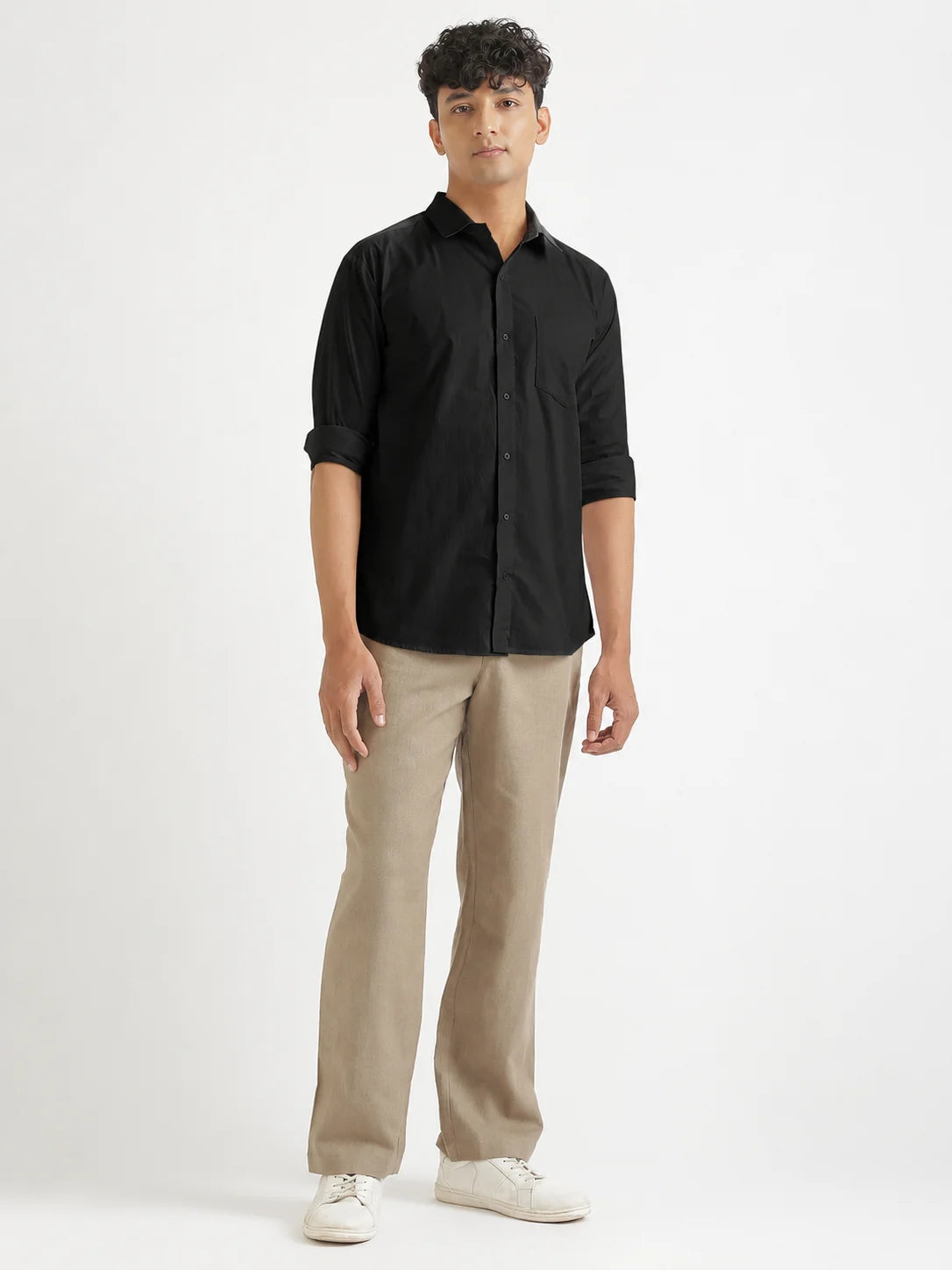 Men Black Better Cotton Everyday Shirt