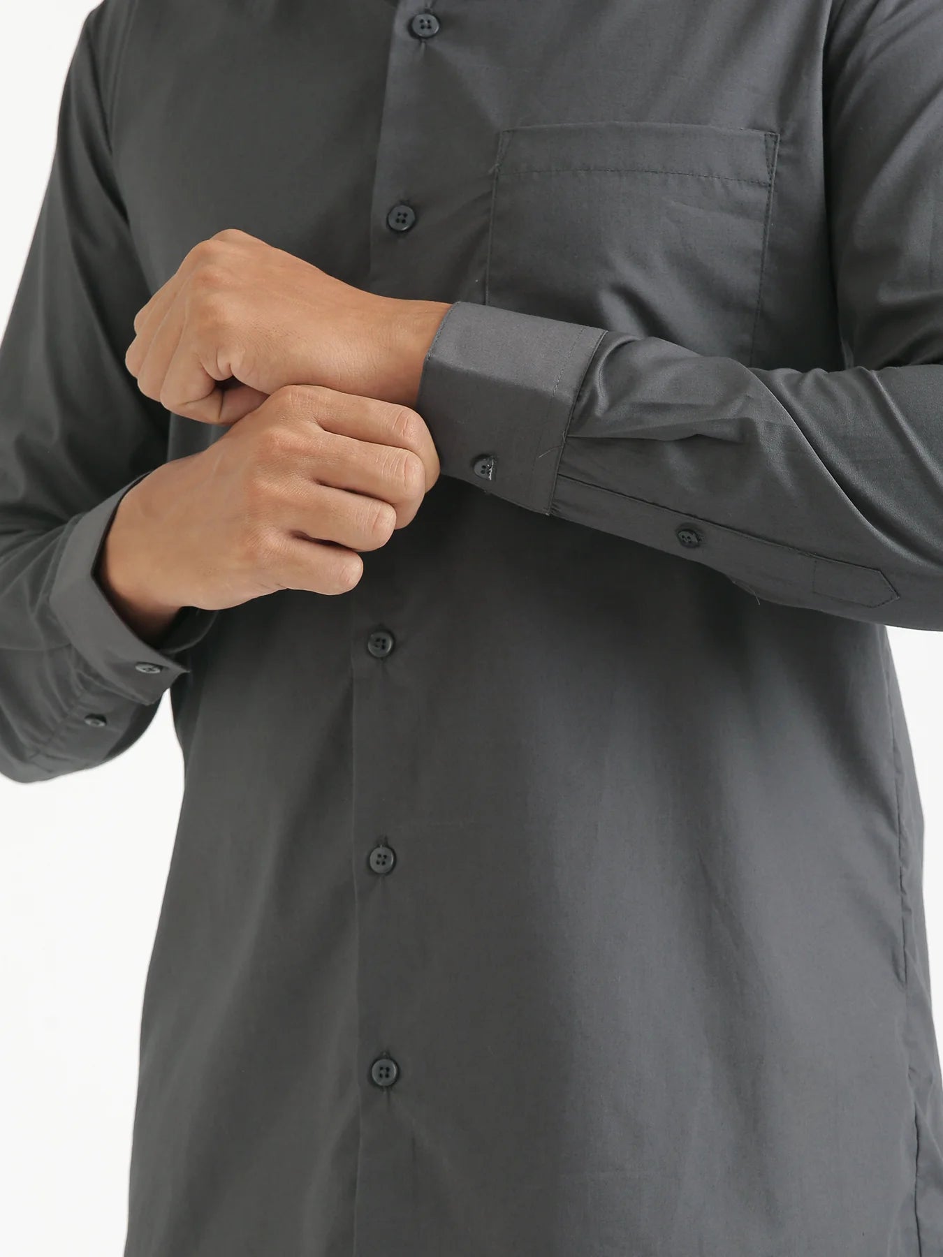 Men Dark Grey Better Cotton Everyday Shirt