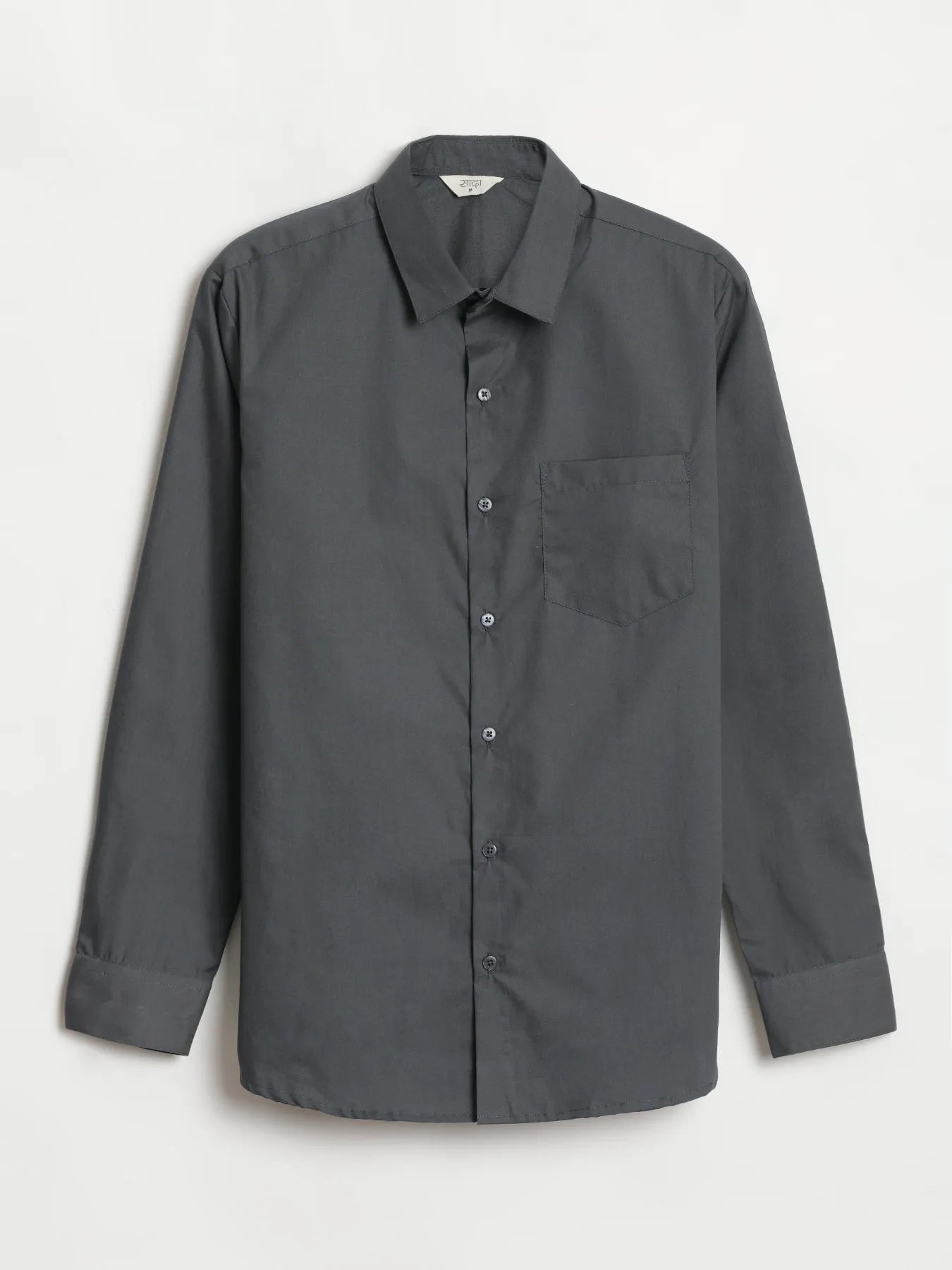 Men Dark Grey Better Cotton Everyday Shirt