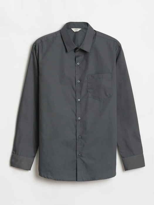 Men Dark Grey Better Cotton Everyday Shirt