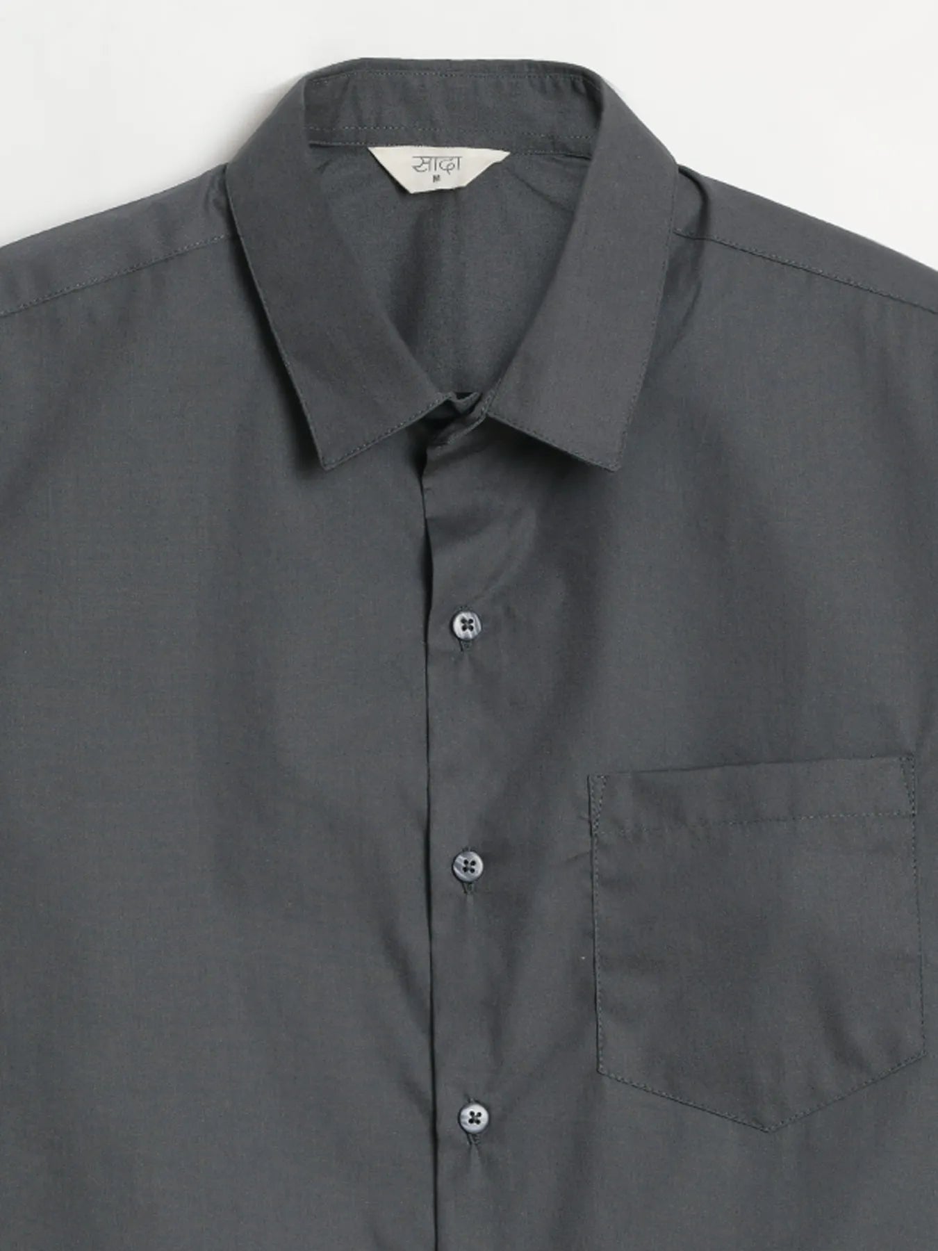 Men Dark Grey Better Cotton Everyday Shirt
