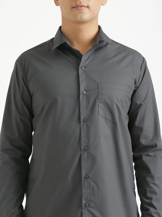 Men Dark Grey Better Cotton Everyday Shirt