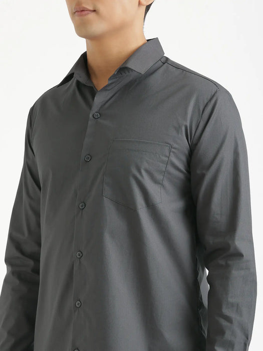Men Dark Grey Better Cotton Everyday Shirt