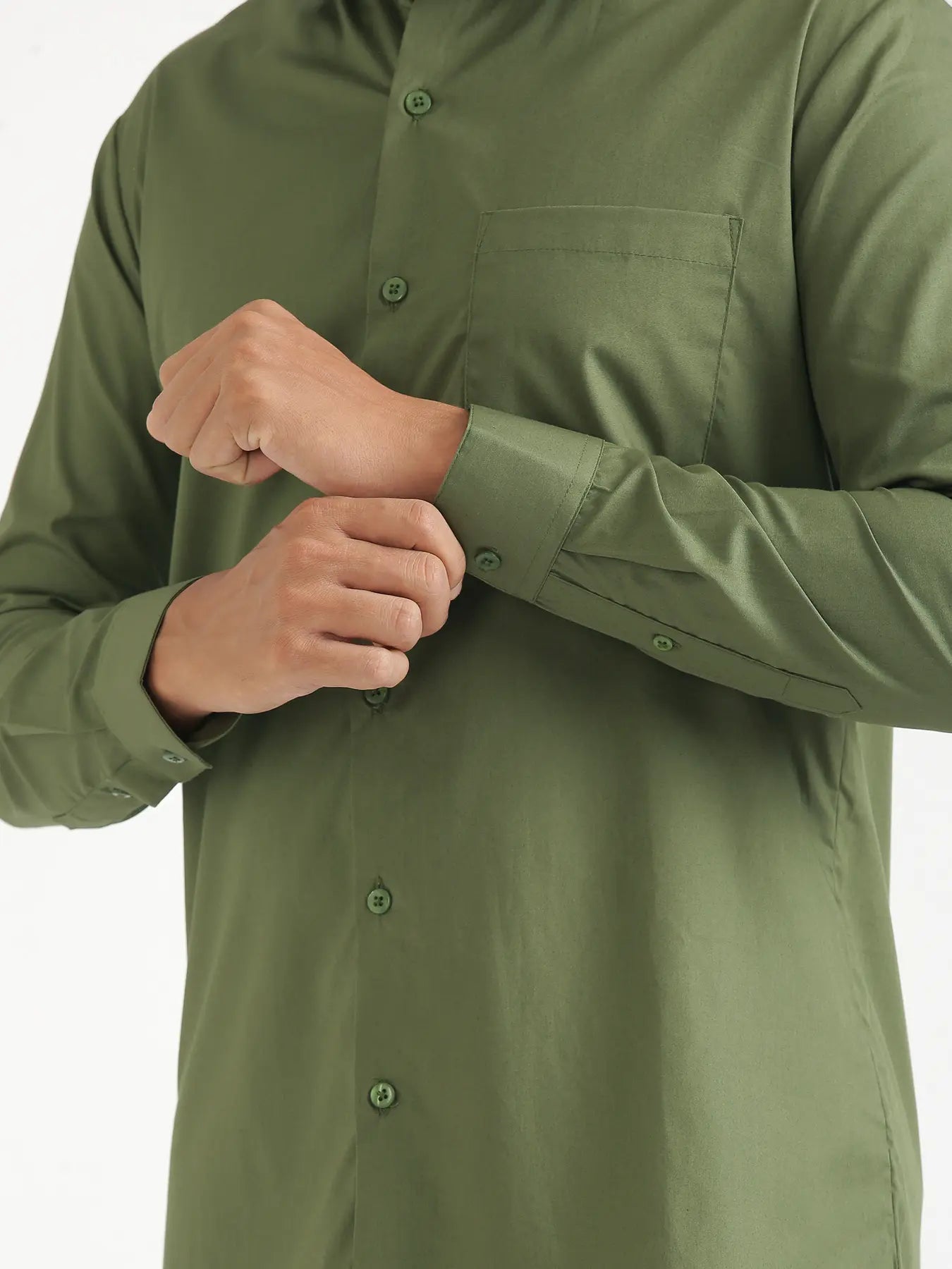 Men Forest Green Better Cotton Everyday Shirt
