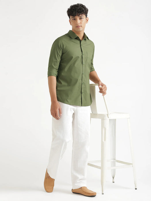 Men Forest Green Better Cotton Everyday Shirt