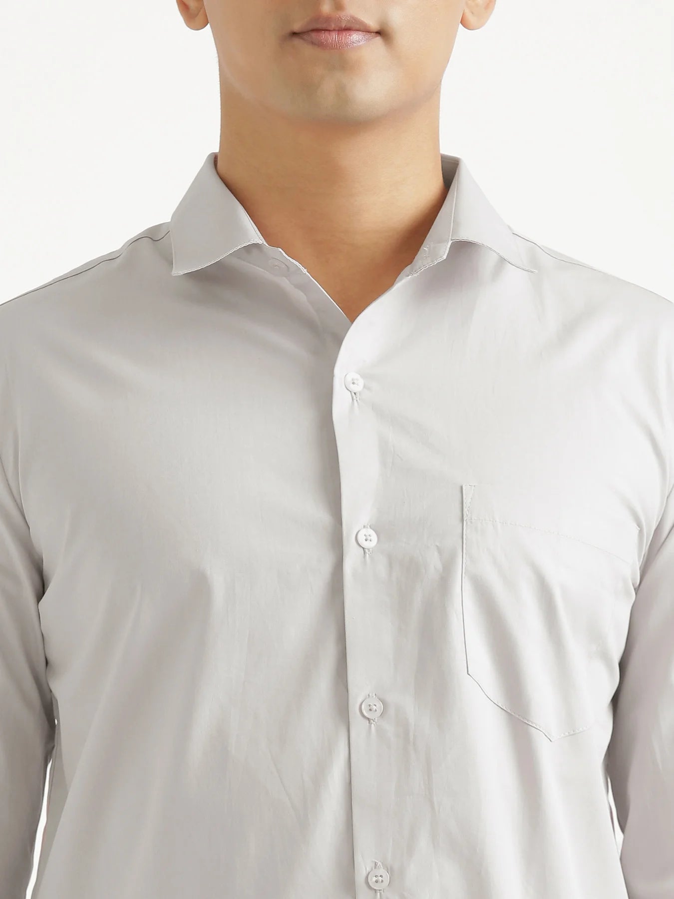 Men Grey Better Cotton Everyday Shirt