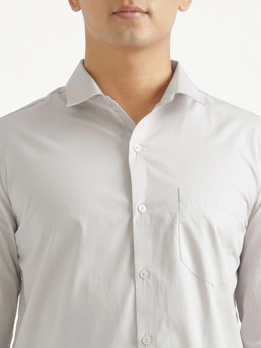 Men Grey Better Cotton Everyday Shirt