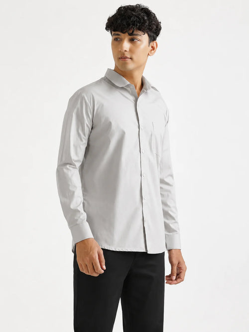 Men Grey Better Cotton Everyday Shirt