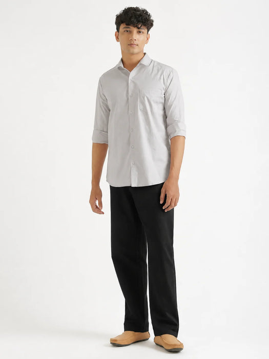 Men Grey Better Cotton Everyday Shirt