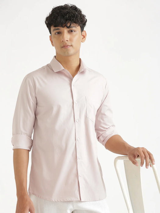 Men Mauve Pink Better Cotton Everyday Shirt