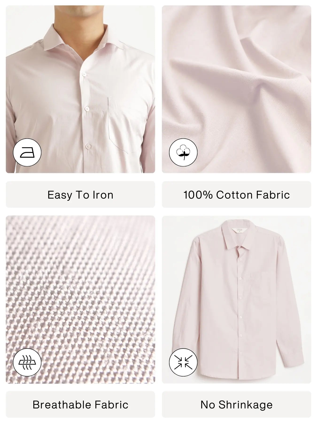 Men Mauve Pink Better Cotton Everyday Shirt