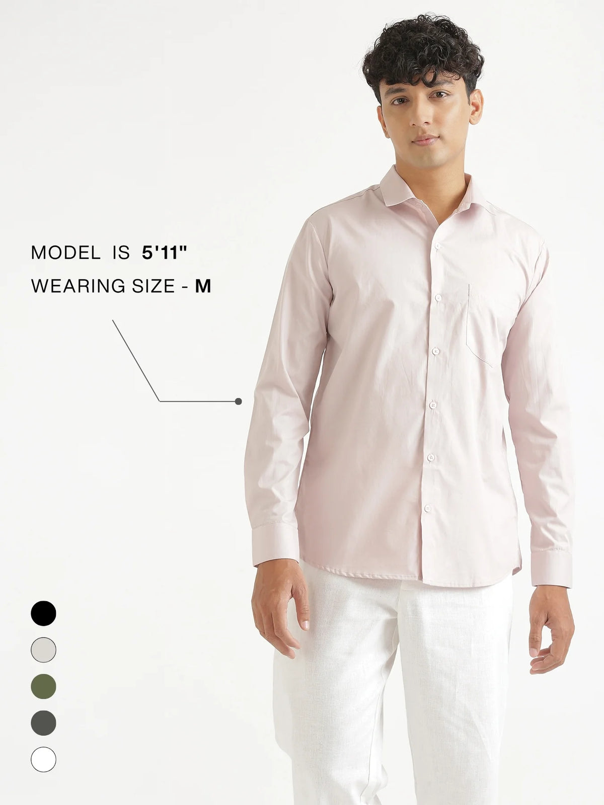 Men Mauve Pink Better Cotton Everyday Shirt