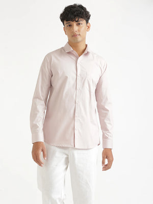 Men Mauve Pink Better Cotton Everyday Shirt