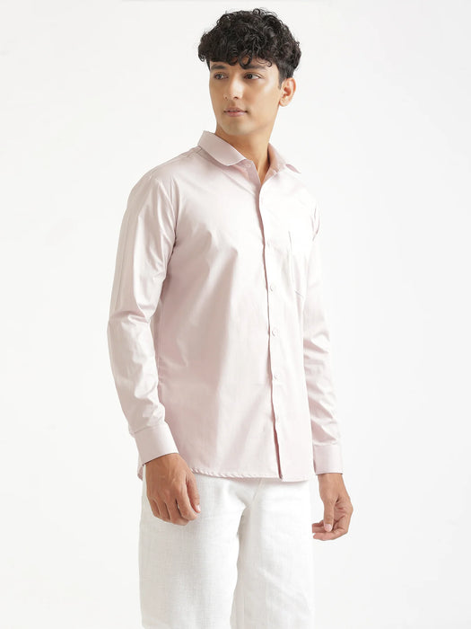 Men Mauve Pink Better Cotton Everyday Shirt